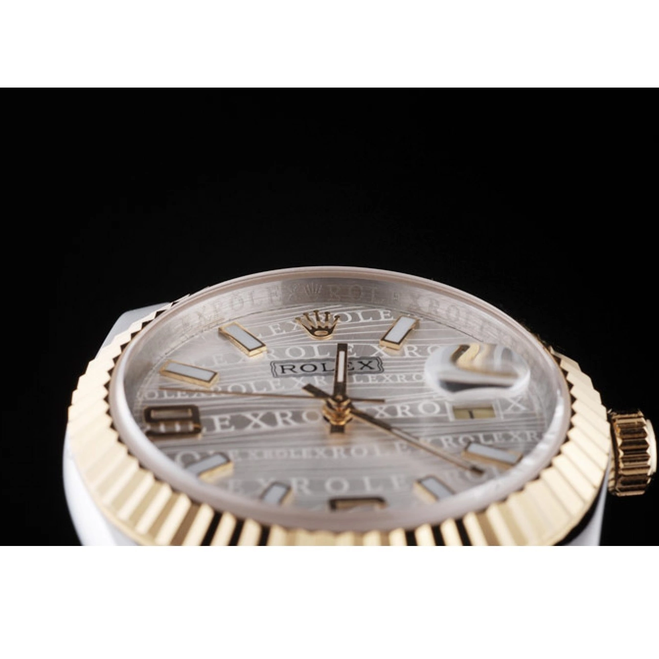 Best AAA Replica Sites DateJust Rolex Steel Stainless Dial 98084 Plated Tone 18k Silver Gold Two 0717